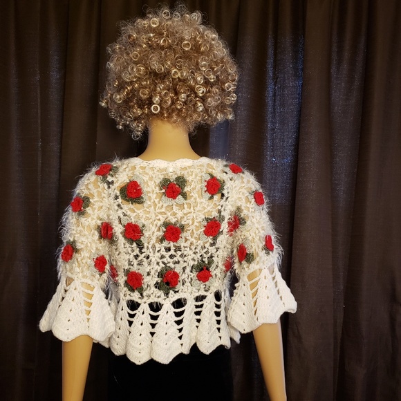 Mingle Off-White Vintage Pull Over Knit Cardigan - Picture 4 of 5